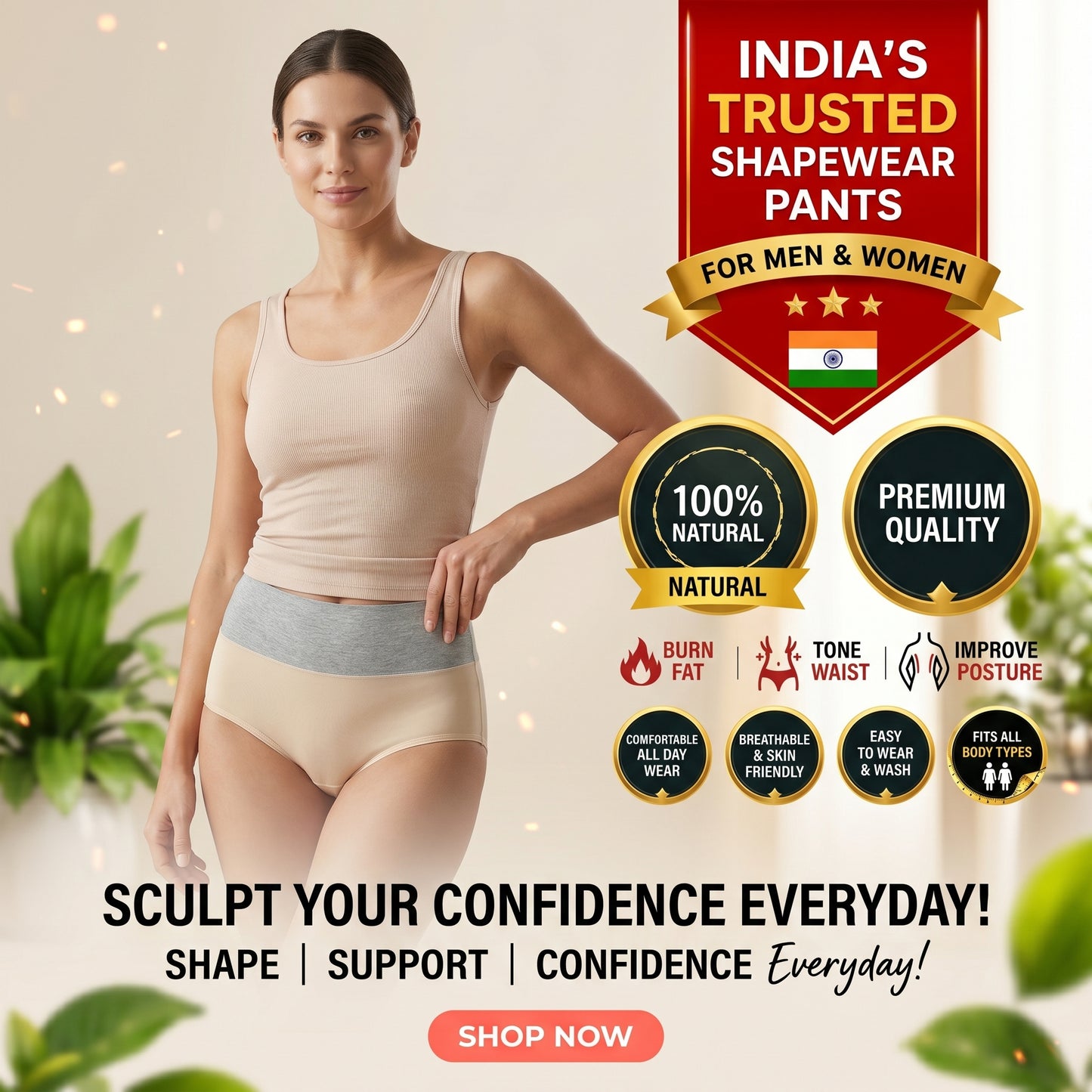 4-In-1 Micro-Particle Sculpting & Fat-Burn Shorts (Buy 1 Get 1 FREE)